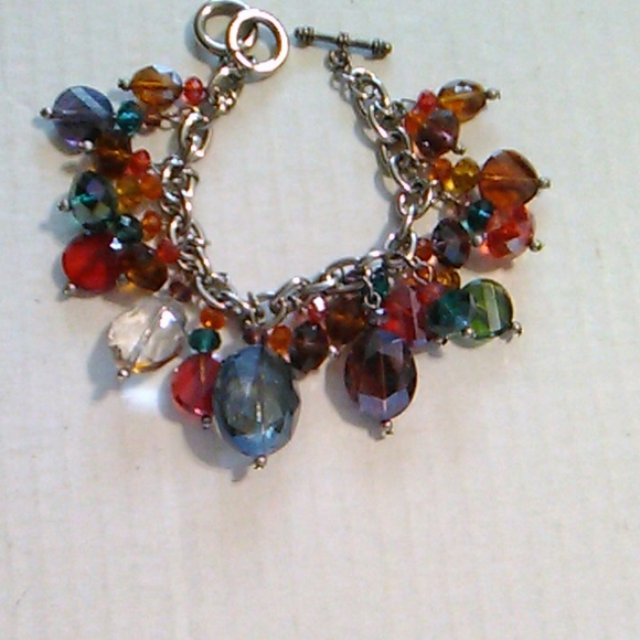 Jewelry - Nwot Multi Colored Crystal Bracelet